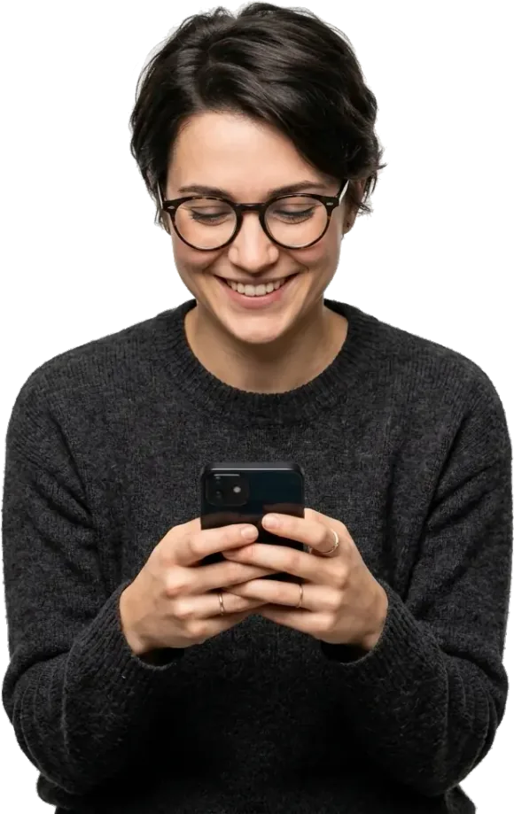 Marketer using platform on mobile phone